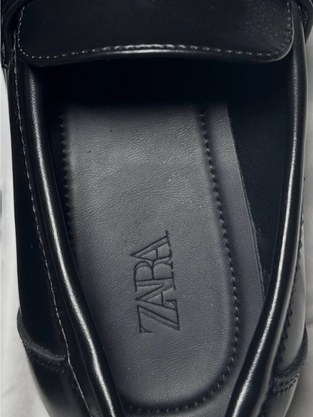 Zara Leather Penny Loafers EUR 41